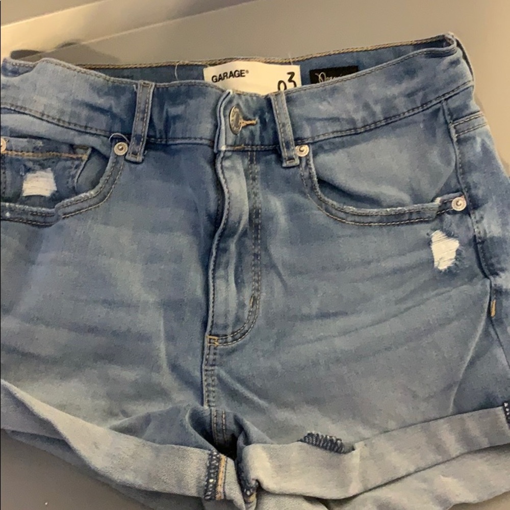 3 garage premium high rise retro shorts